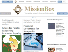 Tablet Screenshot of missionbox.com